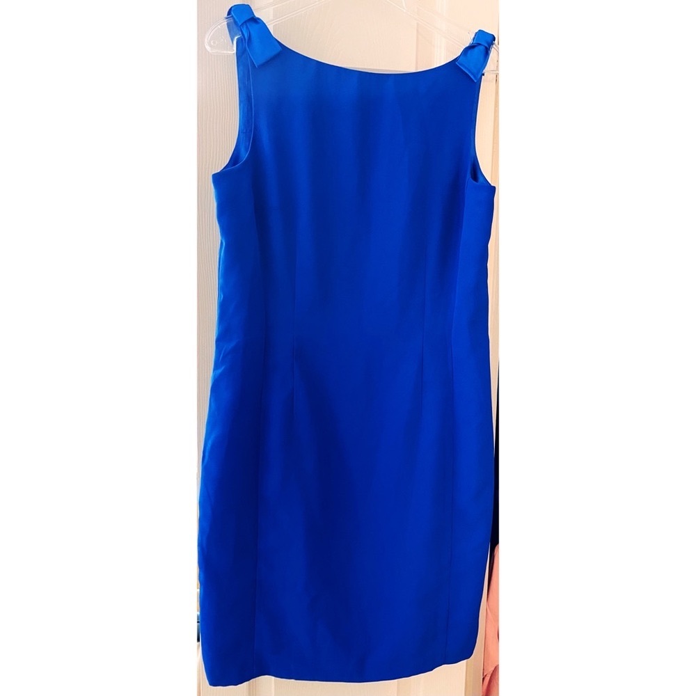 Pretty electric blue party dress.